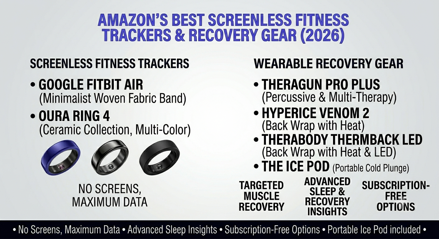 The Best Screenless Fitness Trackers & Wearable Recovery Gear (2026)